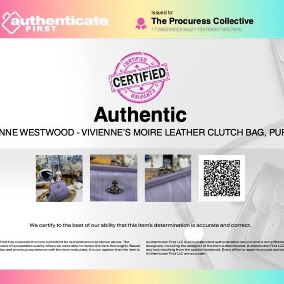 🆕 VIVIENNE WESTWOOD 🧿 NWOT Vivienne's Moire Leather Clutch Bag, AUTHENTIC - Picture 16 of 16